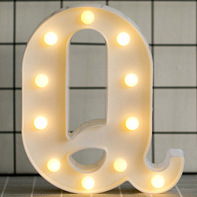 Luminous LED Alphabets & Numbers