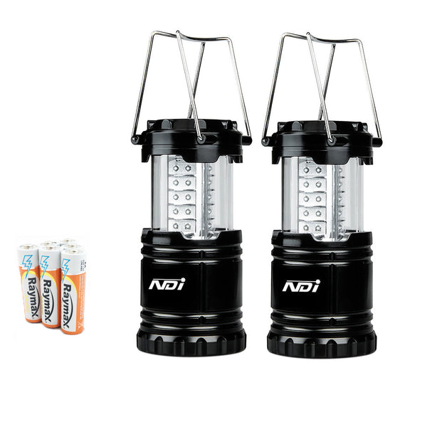 2 PCS Portable Outdoor 30 LED Camping Lantern with 6 AA Batteries Outdoor Lamp