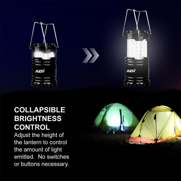 2 PCS Portable Outdoor 30 LED Camping Lantern with 6 AA Batteries Outdoor Lamp