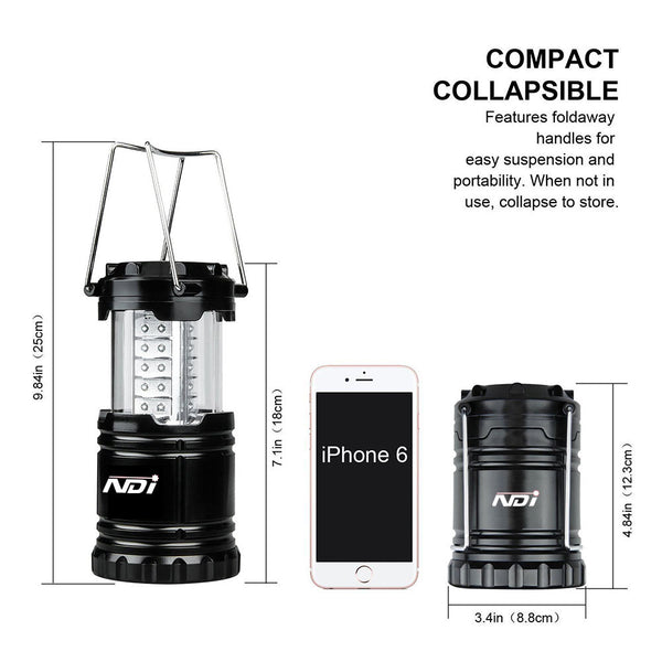 2 PCS Portable Outdoor 30 LED Camping Lantern with 6 AA Batteries Outdoor Lamp